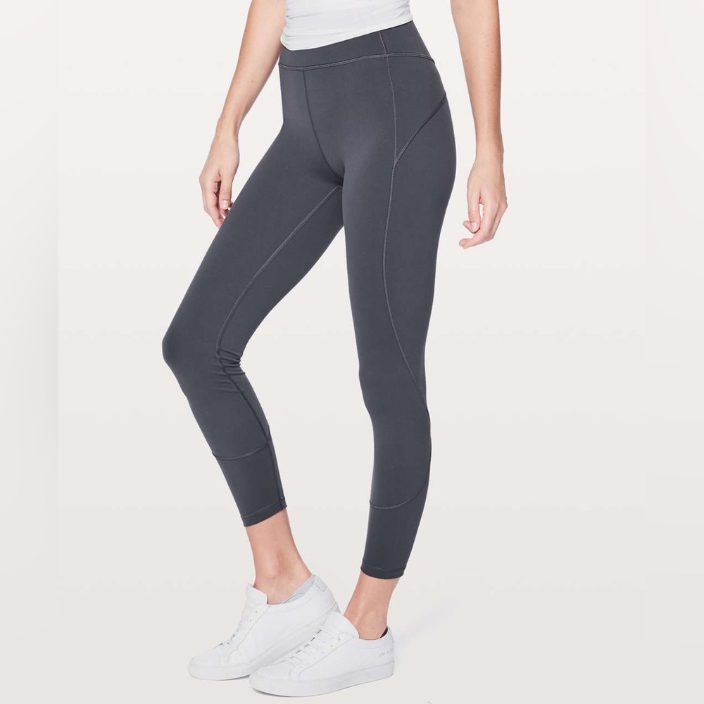 Lululemon In Movement 7/8 Tight Everlux 25" Dark Shadow